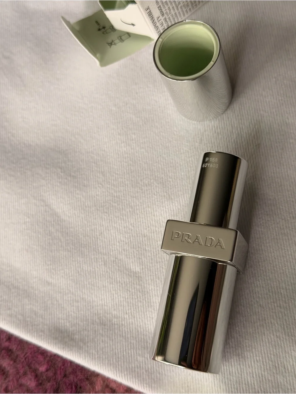 Prada Monochrome P158 Refillable Lip Color – Light Green